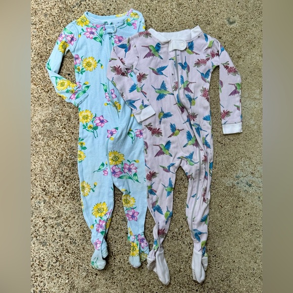 Burt's Bees Baby Other - Girls Cotton Footie Bundle